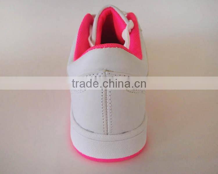 PU outsole comfortable white high quality shoes for women