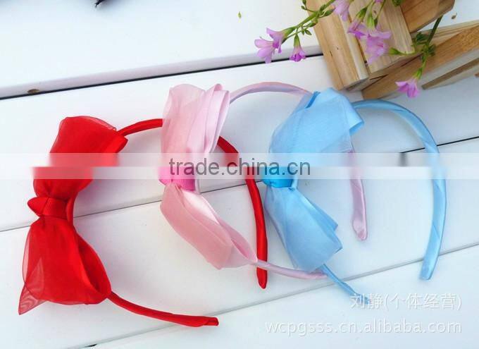 Chiffon princess headband baby headdress with Bow-knot for baby girls