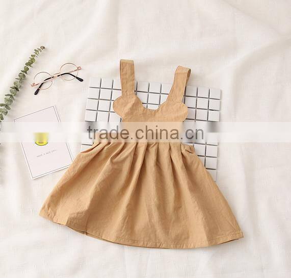 Girls Fancy Cotton Dress Style Fashion Boutique Girl Dress Clothing Halter Clothing
