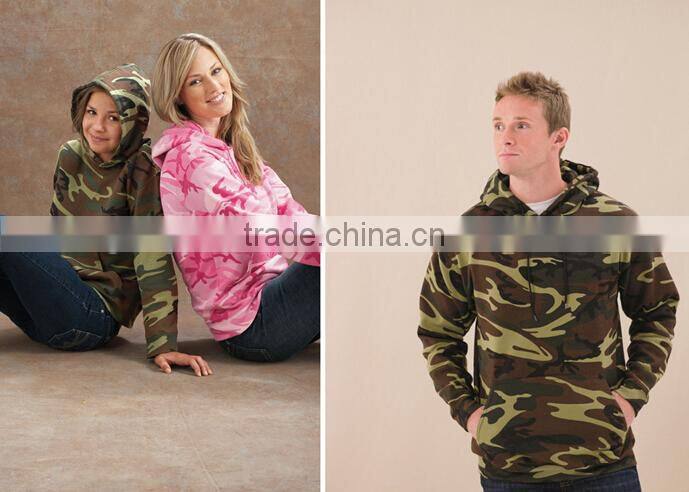 wholesale camo fleece hoodie sweatshirt with kinds of colors
