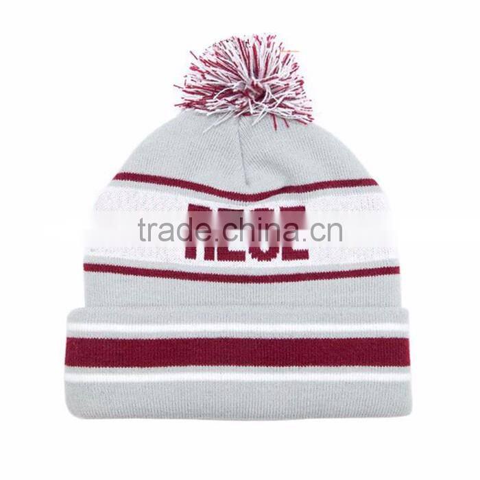 Wholesale Selling Hats Fashion Winter Hat Pom Pom Acrylic Custom Bulk Beanie