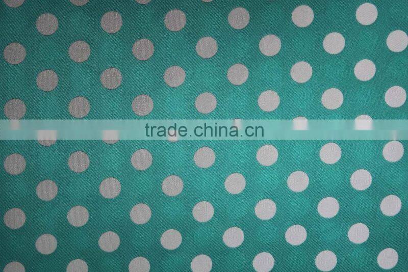 Factory made a order production dots fabric, polyester woven textile