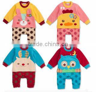 100% Cotton Baby Spring Romper Animal Style