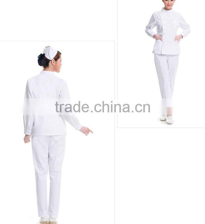 Custom long sleeve medical uniform nurse hospital uniform