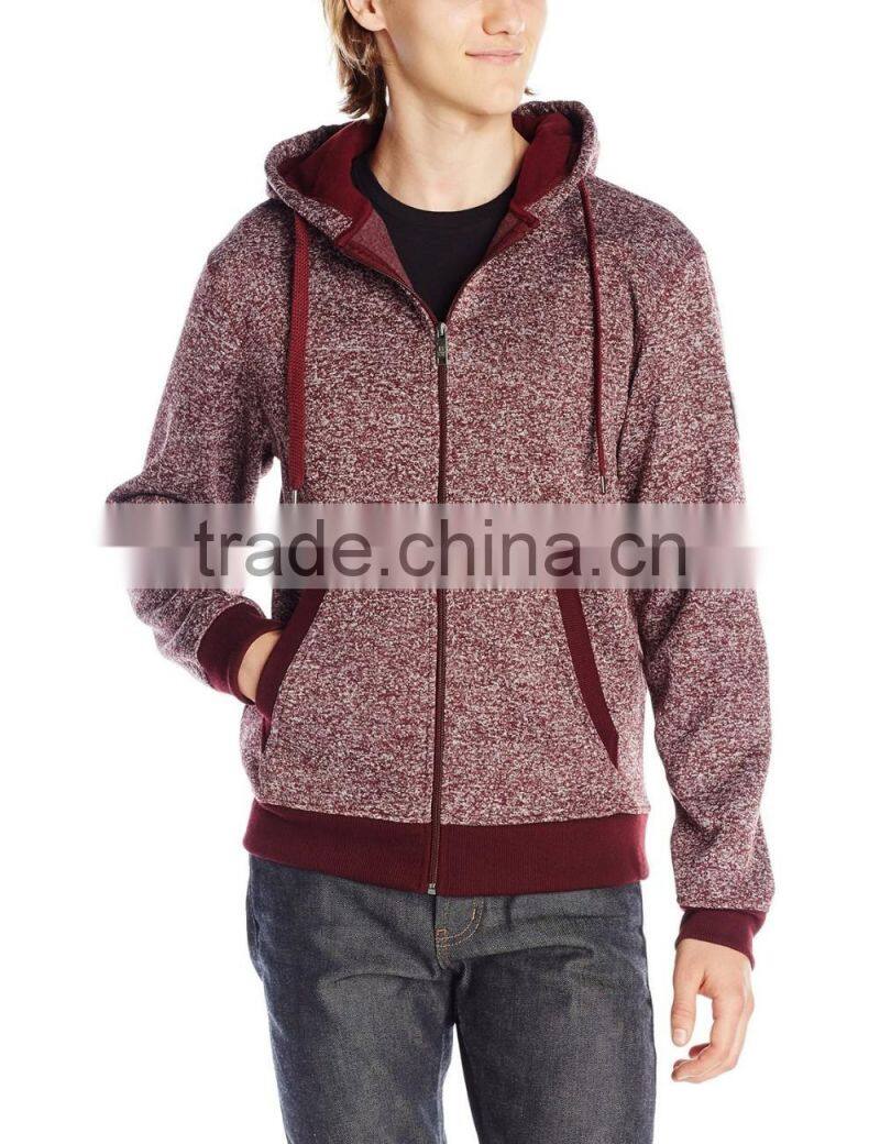 mens 80 cotton,20 polyester popular heather hoodies supplier