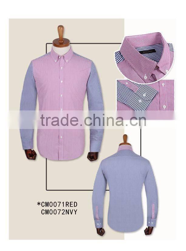 100% cotton carbon peach finishing soft handfeeling checked button up made to measure custom mens dress shirt