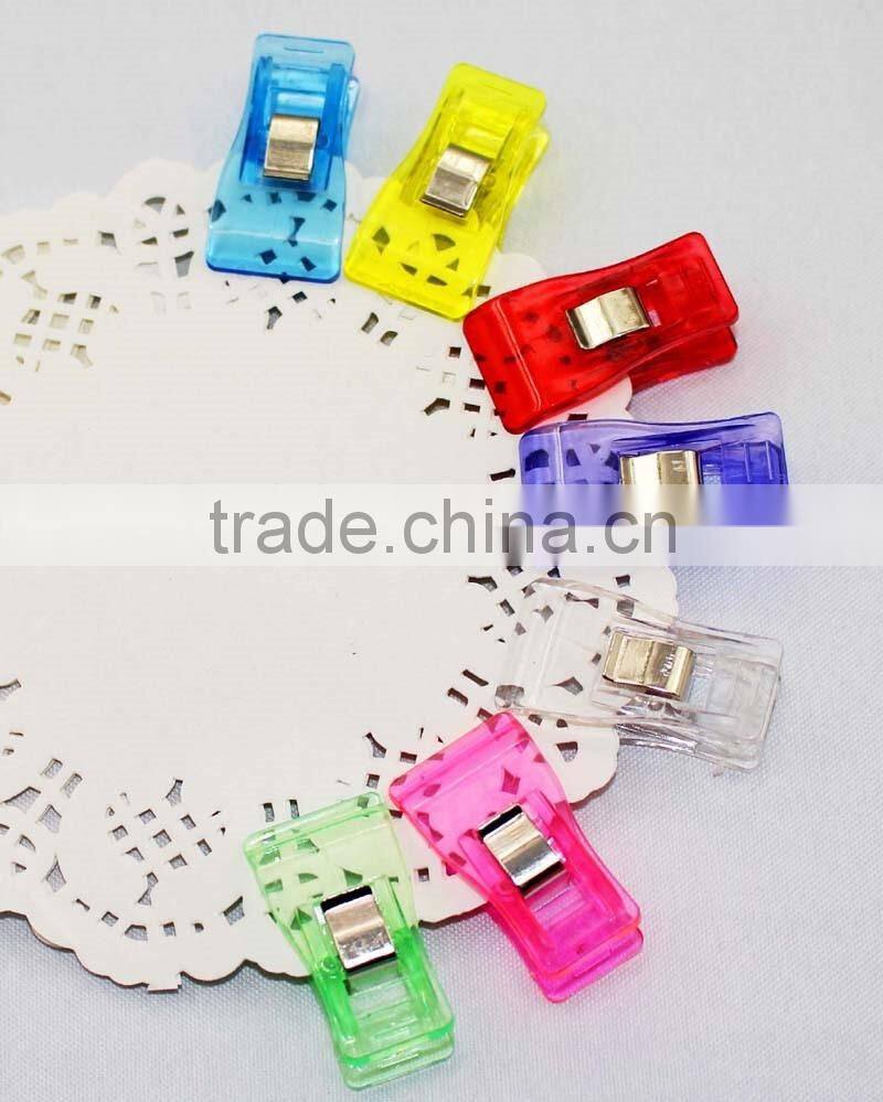 40 PCS colorful sewing &quiting binding craft wonder clips-3.3x1.8cm