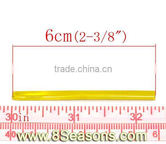 2 Packets(1500PCs) Metallic Gold Plated Twist Ties 6cm,8seasons