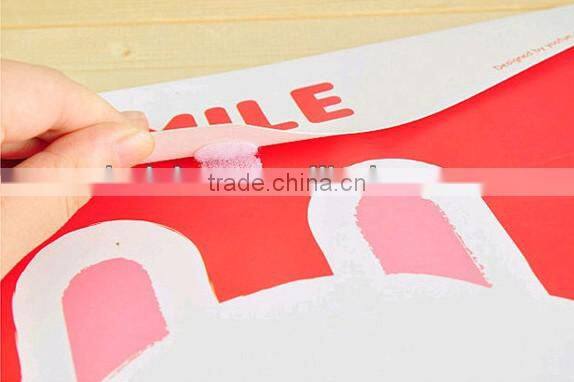 A4 Transparent Color File Pocket/PP File Bag Lovely Pattern File Bag