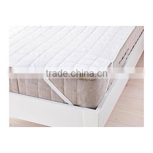 Factory price 100% cotton mattress pad cover PU waterproof mattress cover