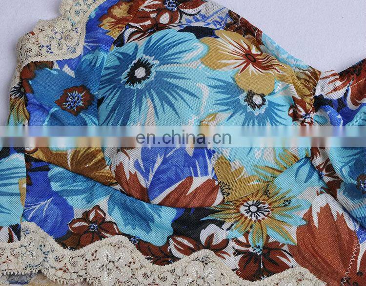 2015 HOT sale Sexy Comfortable Printed Flower Lace Bra Sets