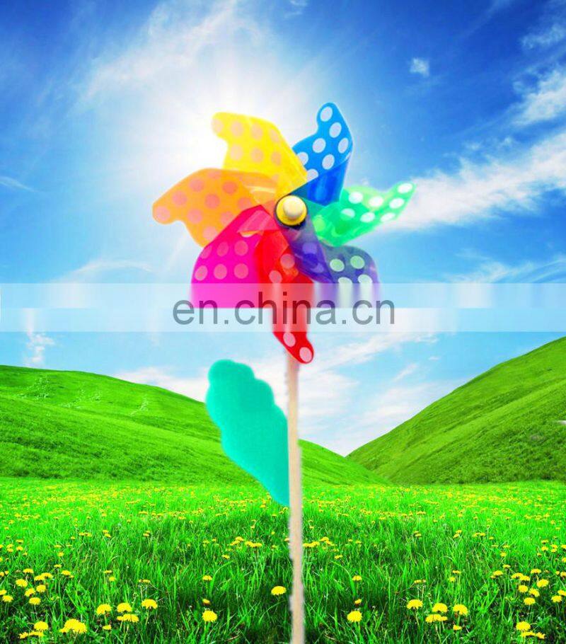 New colorful plastic windmill toys customer LOGO windmll toys