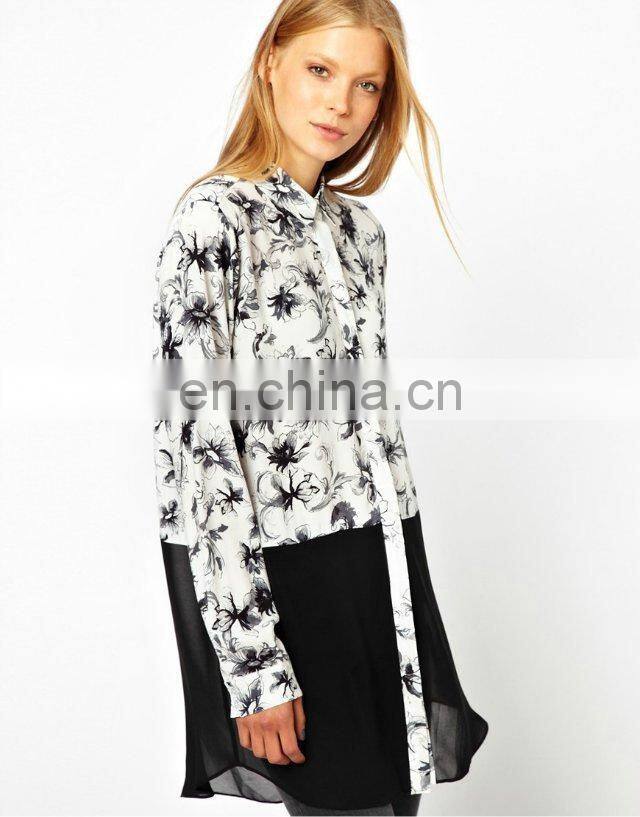 Famous fashion brand hot selling latest blouse designs women blouse