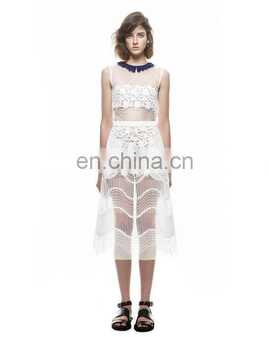 Beige off-shoulder hollow see through bare midriff sexy bandage dress top wholesale