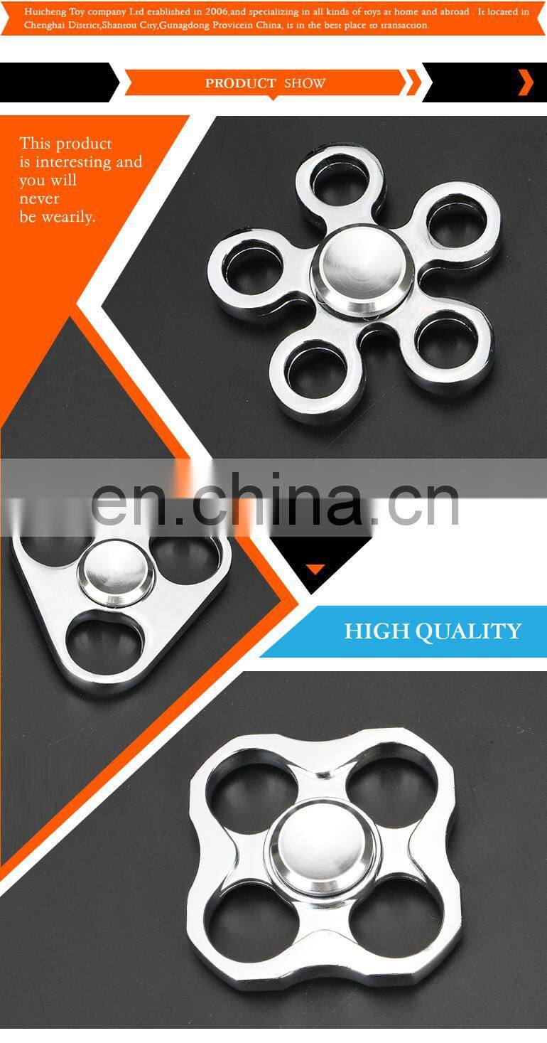Shantou factory platinum metal finger spinner mini with high quality