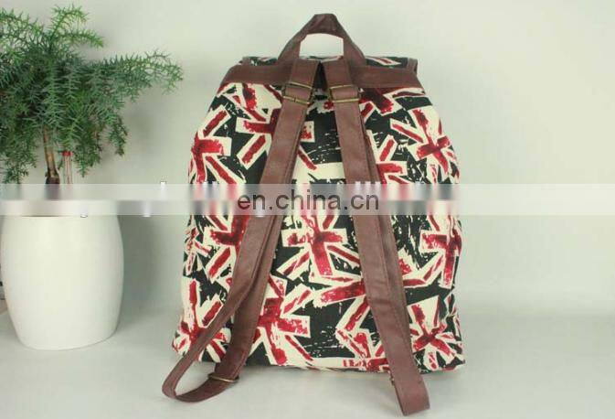 Wholesale unisex canvas sports travelling backpack bag