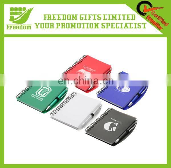 Promotional Items Custom Logo Printed Notebook with Pen