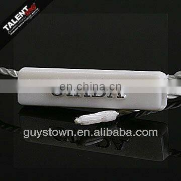 custom garment brand name logo string lock seal tag