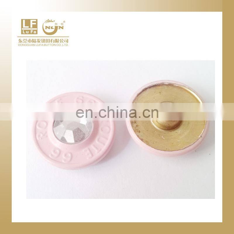 alloy made denim rivets silver finish with name LOGO