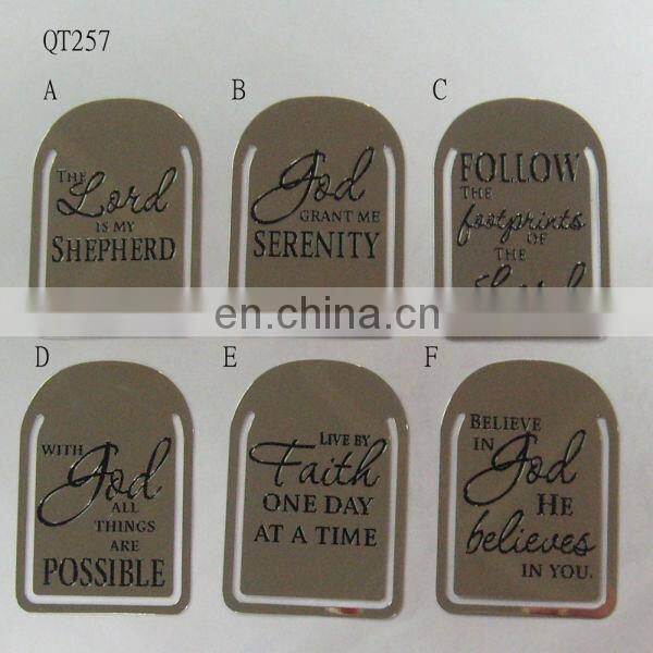 lobster promotional silver metal bookmarks