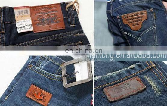 China facroty factory custom printed embossed leather patch