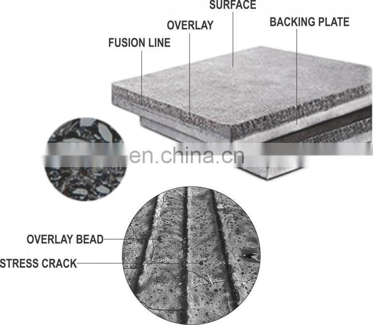 Bi-metal layer wear plates for dragline bucket liners