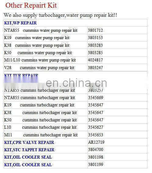 cummins nt855 overhaul gasket kit 3801330 3801468