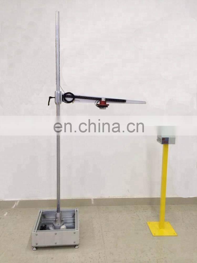Twin wire triaxial free fall guided impact machine Pv module steel ball drop impact tester
