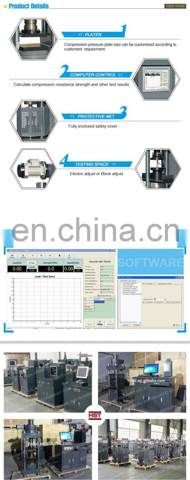 Hydraulic 2000KN concrete computer automatic compression testing machine price