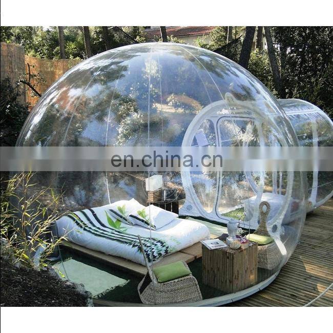 PVC Air Outdoor  Camping Tent Luxury Hotel Inflatable Clear Crystal Transparent Bubble Tent For Sale