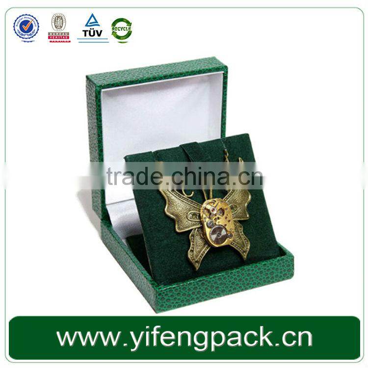 Alibaba China Customized Elegant Luxury Flocking Jewellery Box