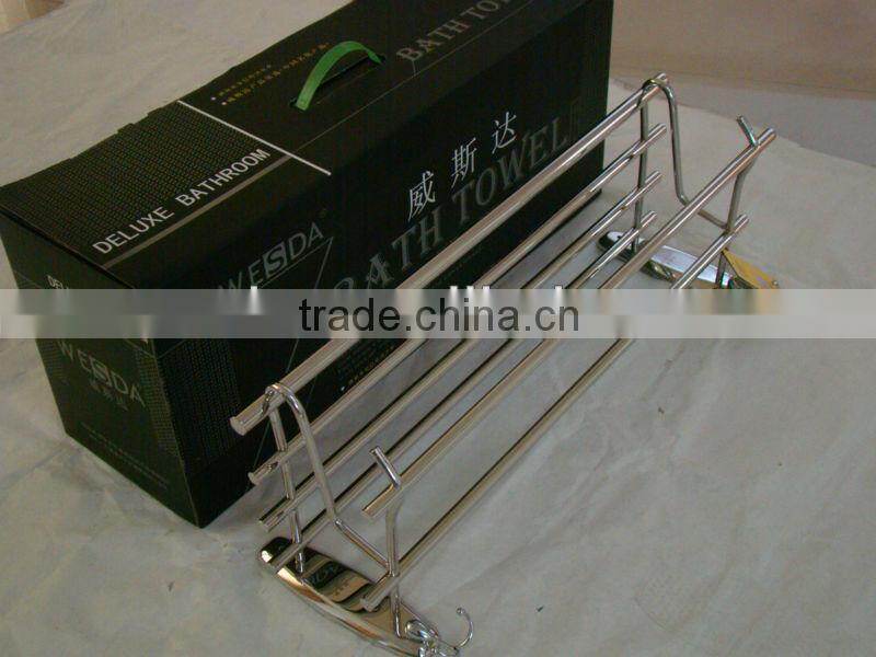 Wesda Decorative foldable hotel style bathroom storage rack 8832