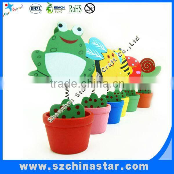 Flower pot memo clip type and memo holder