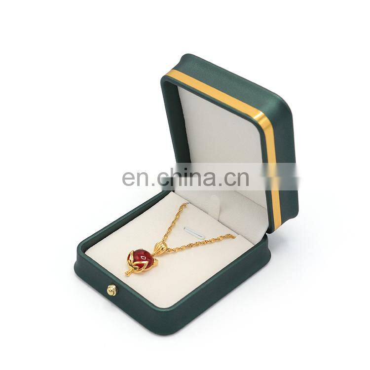 High-end luxury design custom logo travel jewelry box PU gift box pendent box(mini)