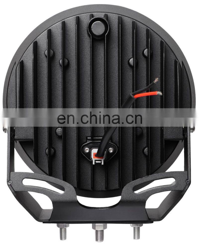 LED6493 LED WORK LIGHT headlight Aluminum Alloy Driving lights spotlights auxiliary lights 9inch spot beam 128w LANTSUN
