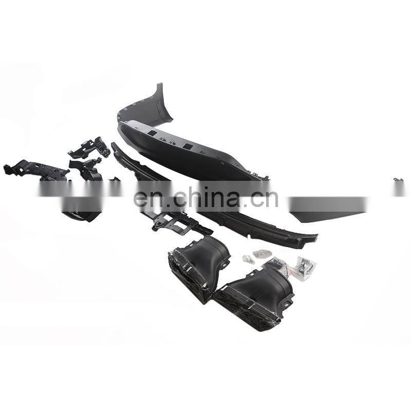 Hot sales good quality PP Rear Lip Spoiler with Exhaust Tips body kits for GLC X253 2015+ bar parts Exhaust Pipe