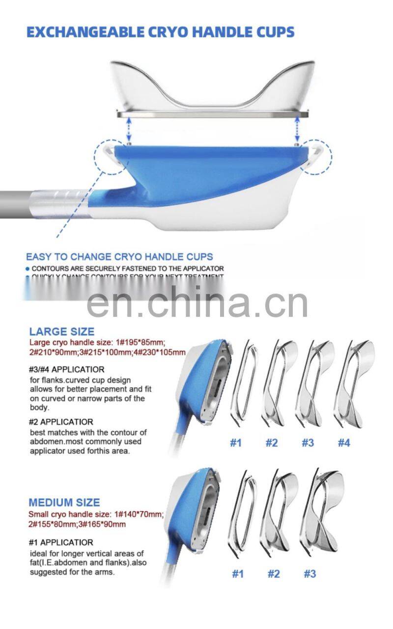 2021 new arrivals cryolipolysis 360 five handles+laser pad+40K cavitation+rf function