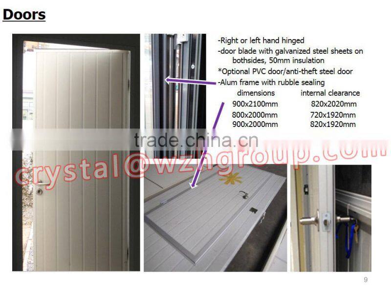 Security guard booth/ container hotel room/clean room booth for community ,hotel ,office with CE approved for sal china supplier