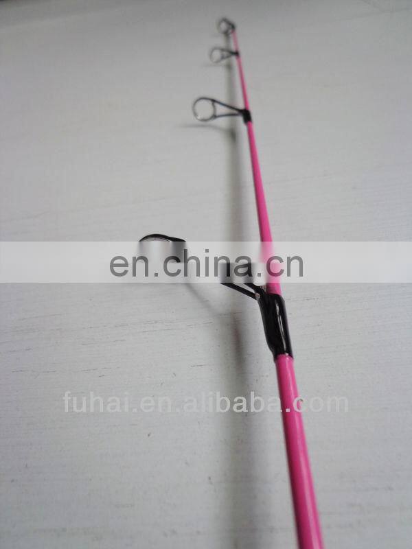Fiberglass Pink Ice Fishing Rod,Solid Ice Fishing Rod