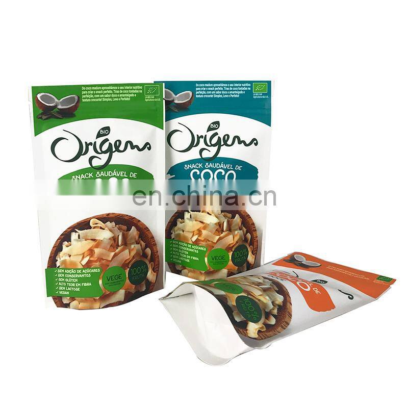 custom design gravure printing 20g COCO chips crips stand up snack food packaging plastic Doypack