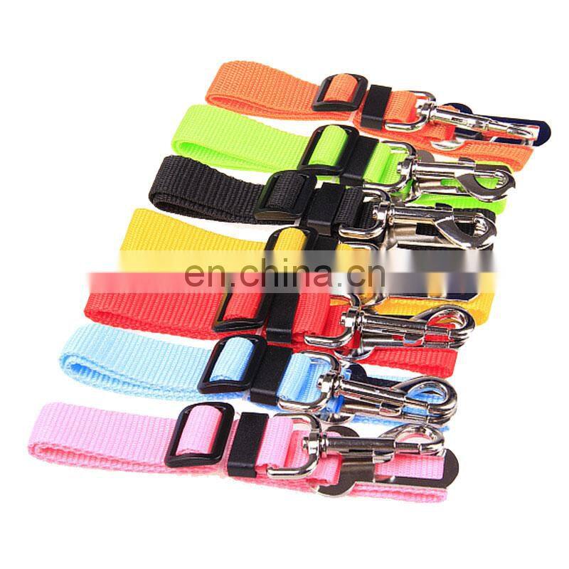 Pet Dog Cat Car Seat Belt Dog Accessories Adjustable Harness Lead Leash Small Medium Travel Clip Puppy Collar Leash