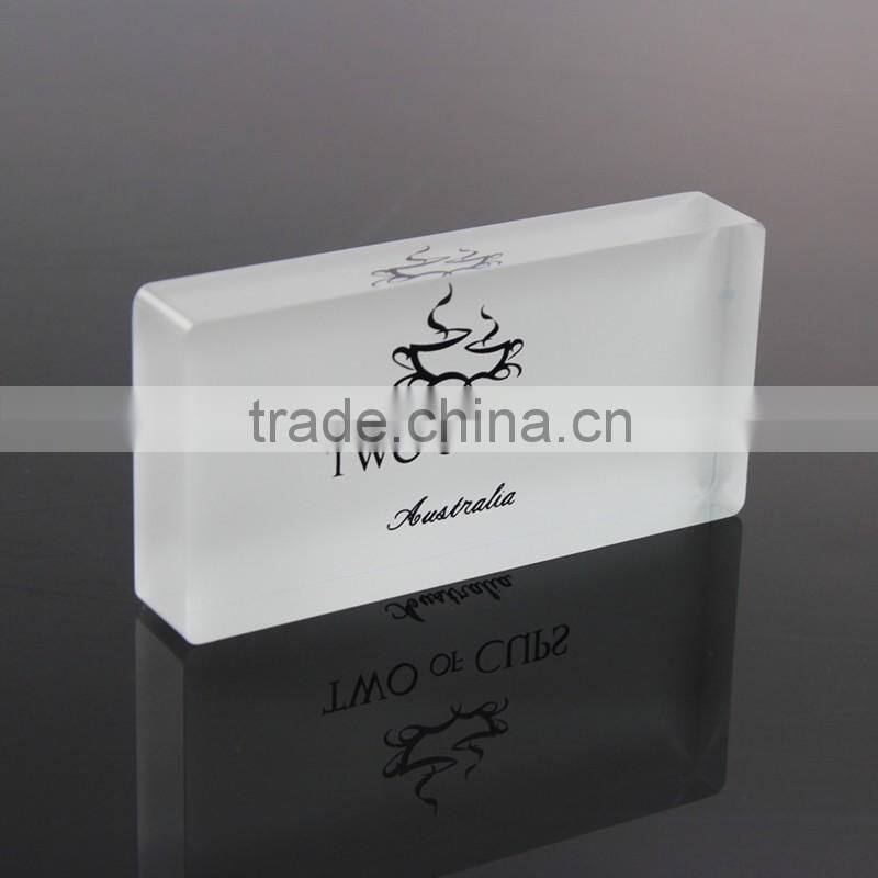 Clear Acrylic Sign Block Acrylic Logo Block
