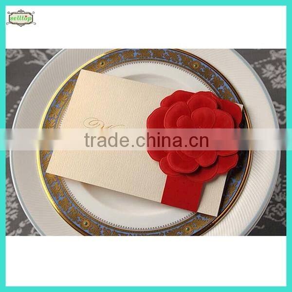 2014 high quality luxurious wedding invitation