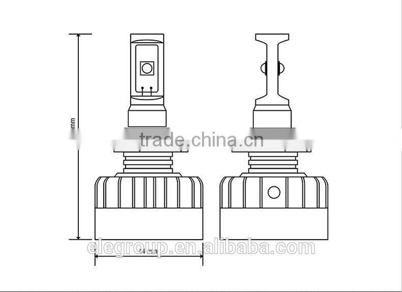 2015 Good sales ETI 9006 led car headlight 30w factory price MOQ 1 set