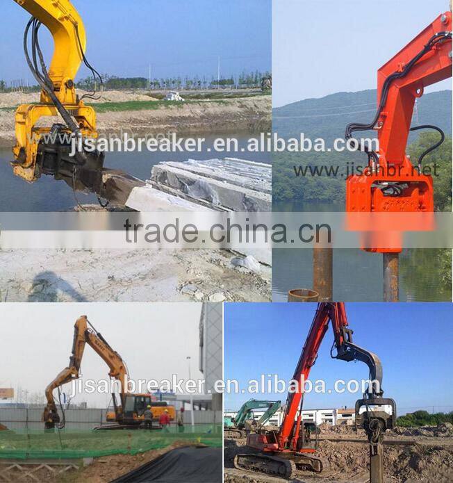 Excavator vibro hydraulic pile hammer for 30tons excavator