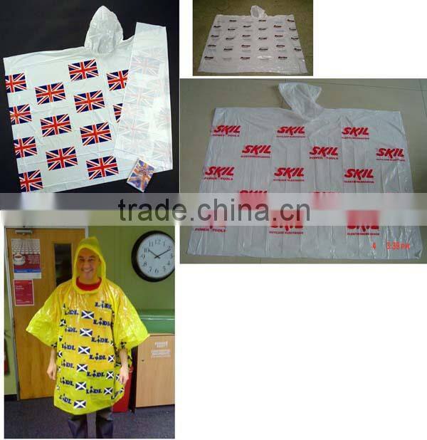 Emergency Disposable PE Raincoat Waterproof
