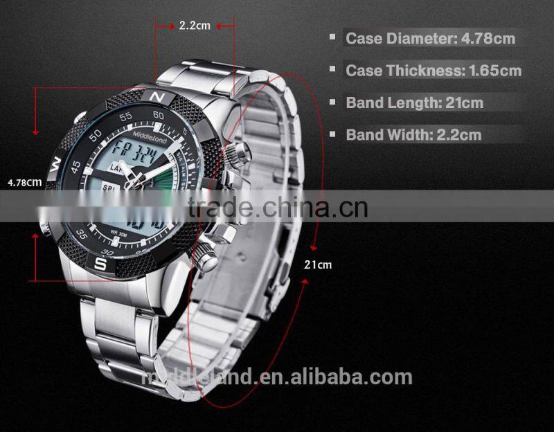 2015 hot china watch MIDDLELAND new most popular quartz analog water resistant watches made in china