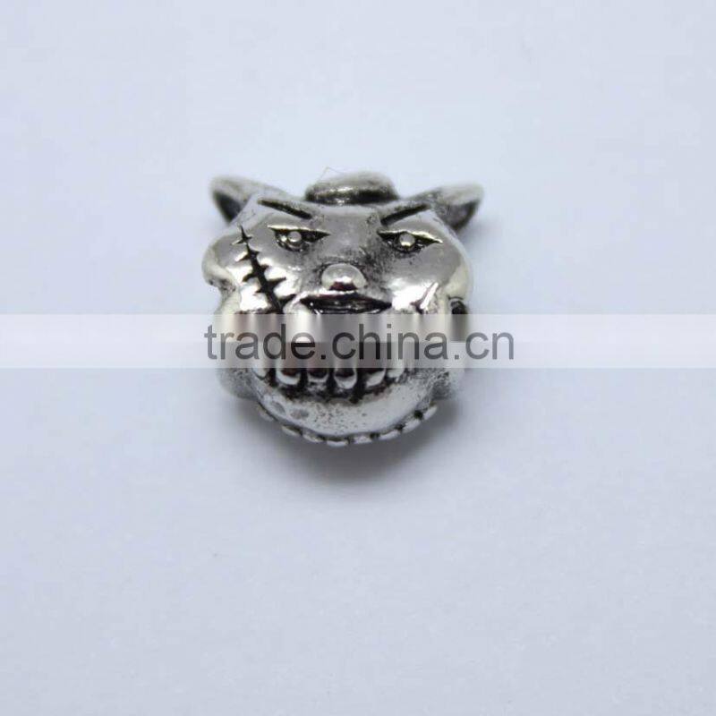 Wholesale HuiTailang Wolf Shape Zinc Alloy Slider Beads with Round Hole for Bracelets