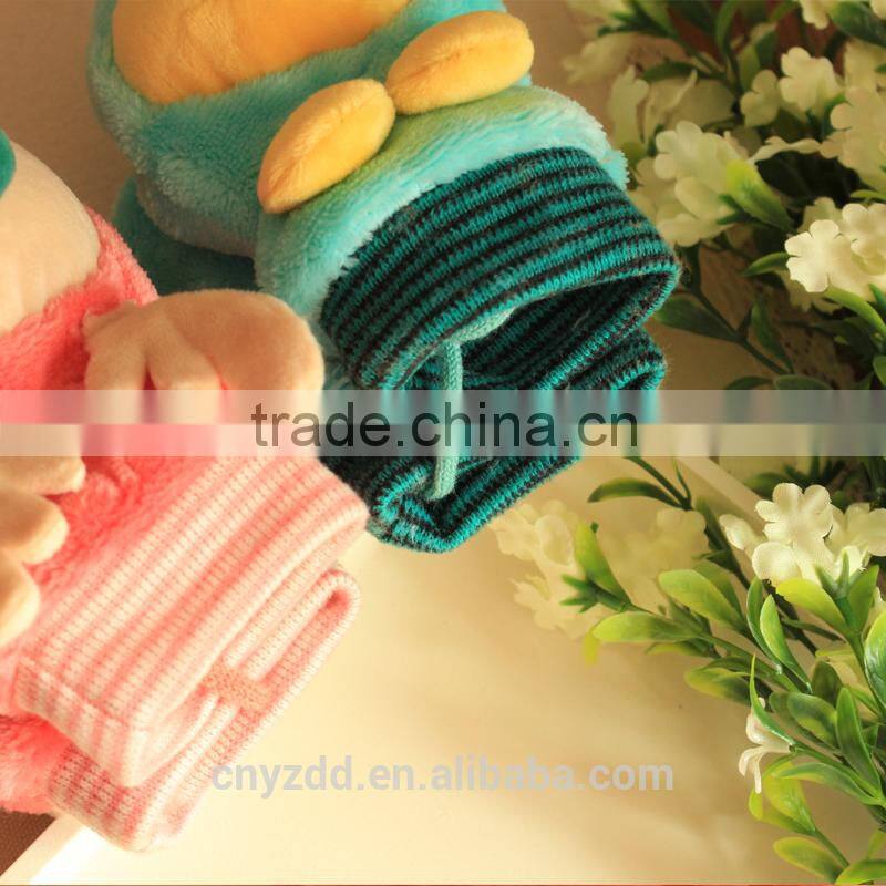 Plush Kids Gloves of Reindeer Style/Soft Stuffed Animal Gloves for Kids/Lovely Small Stuffed Glove