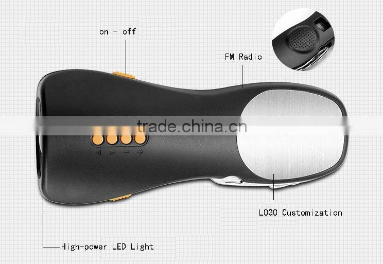 Emergency Hand Shaking Rechargeable Torch Light